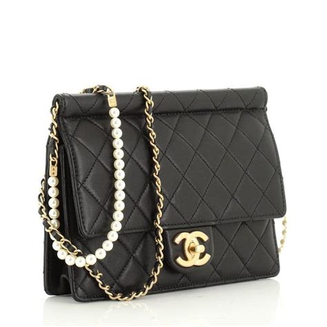 chanel small chic pearls flap bag|vintage Chanel flap bag small.